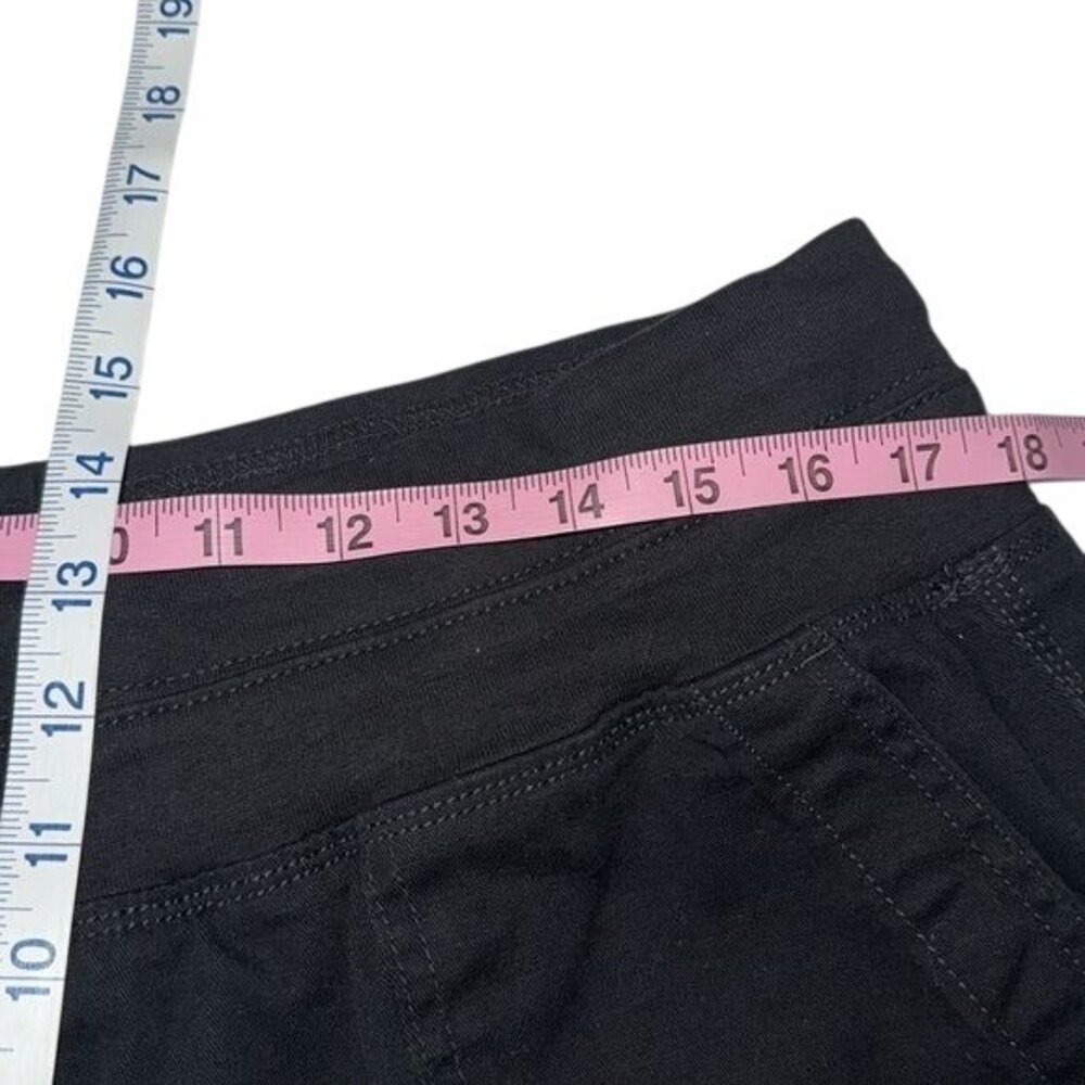 Terra & Sky Womens Black Drawstring Cotton Blend Pants 1X (16W-18W) Relaxed Fit - Picture 9 of 10